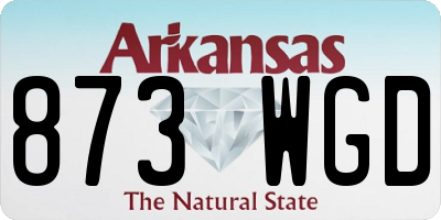 AR license plate 873WGD