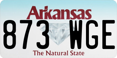 AR license plate 873WGE