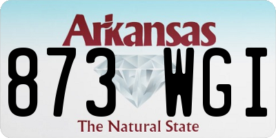 AR license plate 873WGI