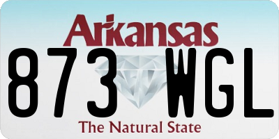 AR license plate 873WGL