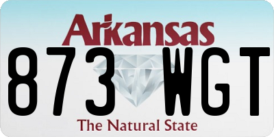 AR license plate 873WGT