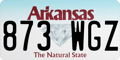 AR license plate 873WGZ