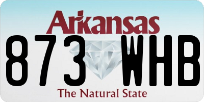 AR license plate 873WHB