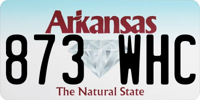 AR license plate 873WHC