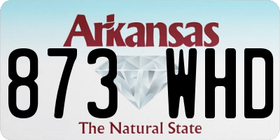 AR license plate 873WHD