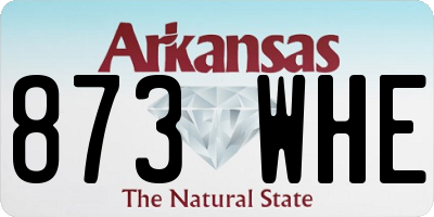 AR license plate 873WHE