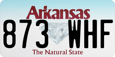 AR license plate 873WHF