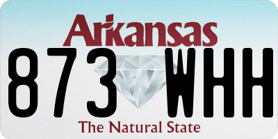 AR license plate 873WHH