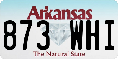 AR license plate 873WHI
