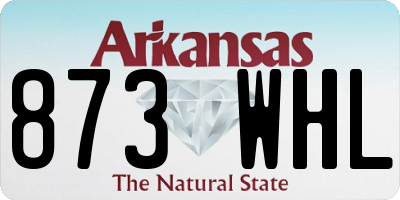 AR license plate 873WHL
