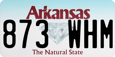 AR license plate 873WHM
