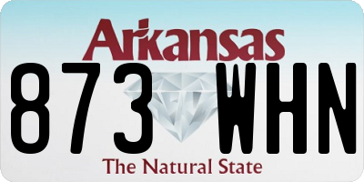 AR license plate 873WHN