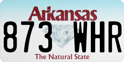 AR license plate 873WHR