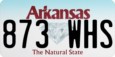 AR license plate 873WHS
