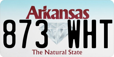 AR license plate 873WHT