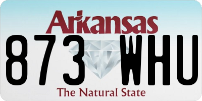 AR license plate 873WHU