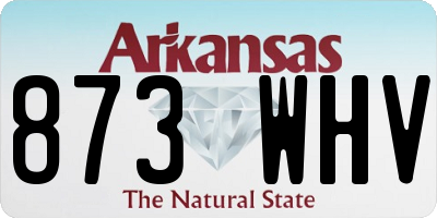 AR license plate 873WHV