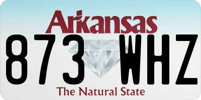 AR license plate 873WHZ