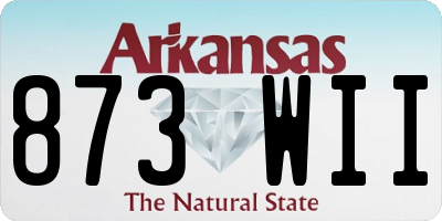 AR license plate 873WII