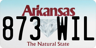AR license plate 873WIL