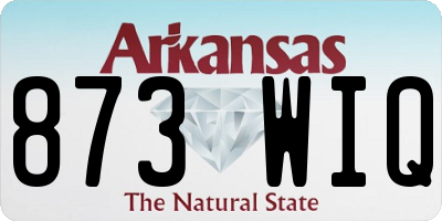 AR license plate 873WIQ