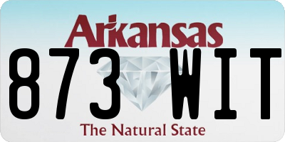 AR license plate 873WIT