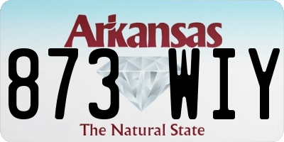 AR license plate 873WIY