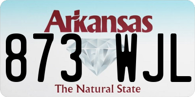 AR license plate 873WJL