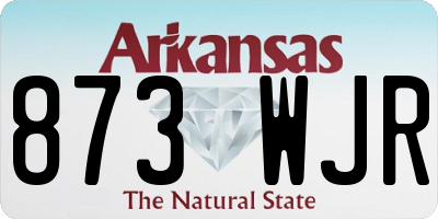 AR license plate 873WJR