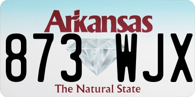 AR license plate 873WJX