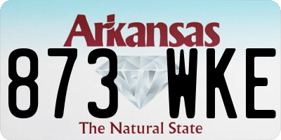 AR license plate 873WKE