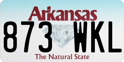 AR license plate 873WKL