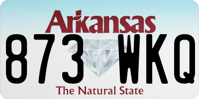 AR license plate 873WKQ