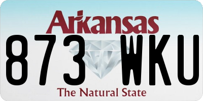 AR license plate 873WKU