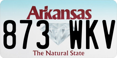 AR license plate 873WKV