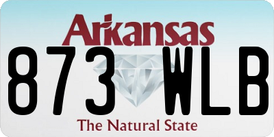 AR license plate 873WLB