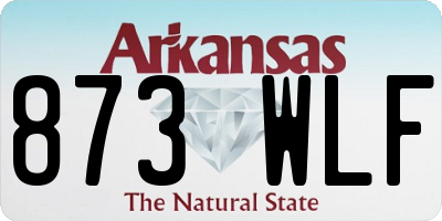 AR license plate 873WLF