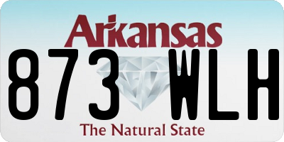 AR license plate 873WLH