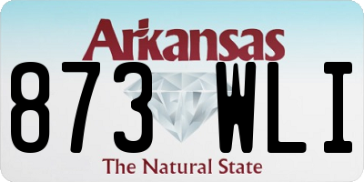 AR license plate 873WLI