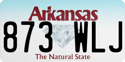 AR license plate 873WLJ