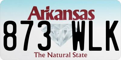 AR license plate 873WLK