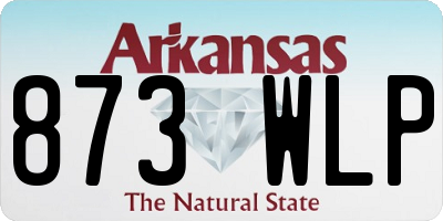 AR license plate 873WLP