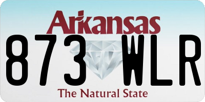 AR license plate 873WLR