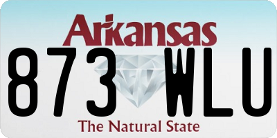 AR license plate 873WLU
