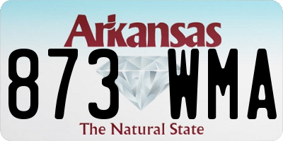 AR license plate 873WMA