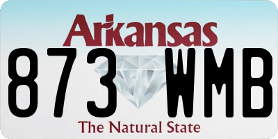 AR license plate 873WMB