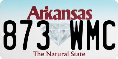 AR license plate 873WMC