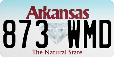AR license plate 873WMD