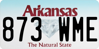 AR license plate 873WME
