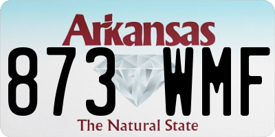 AR license plate 873WMF